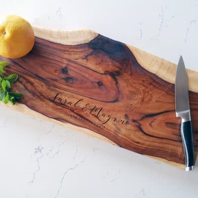 Large Natural Edge wooden chopping board